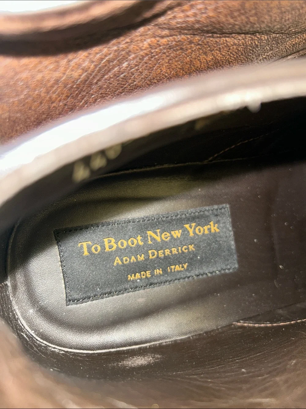 To Boot Brown Pebbled Leather Chukka Boots